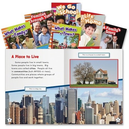 Shell Education Teacher Created Materials Social Studies Set, Community/Family, Grade K-3, 6PK SHL20600